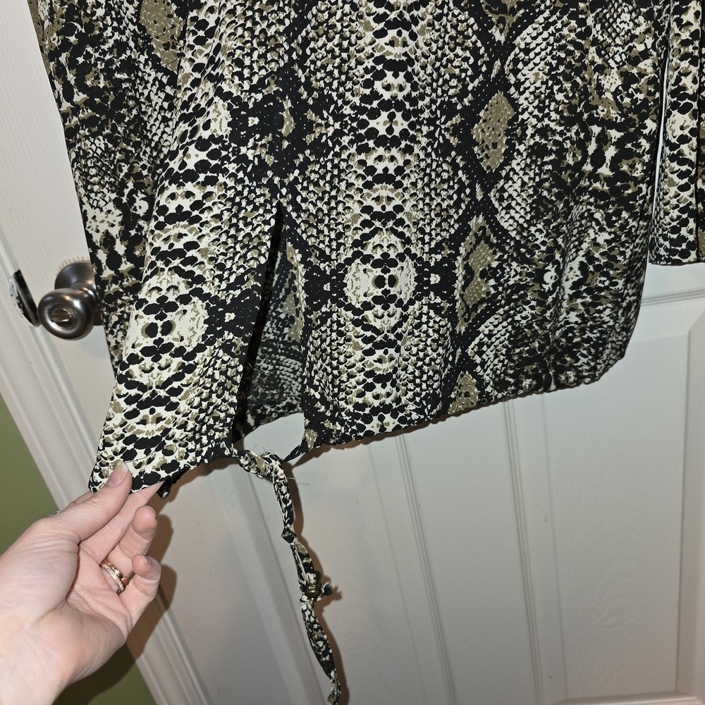 Daniel Rainn Snake Print Anorak Hooded Jacket Large - Picture 11 of 13